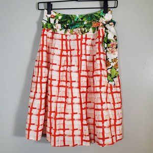 Anthropologie Maeve Tropical Print Skirt Size 0
